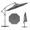 3M Solar Led Offset Cantilever Umbrella With Easy Tilt Adjustment