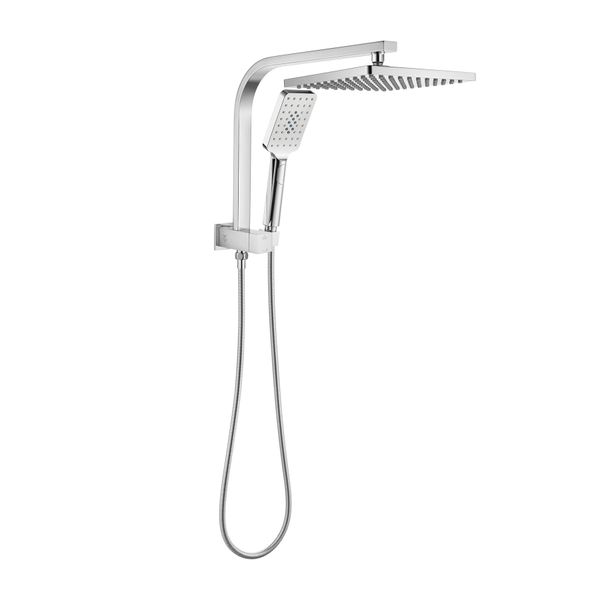 Square Shower Head 3 Mode Handheld Gooseneck