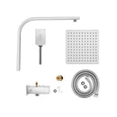 Square Shower Head 3 Mode Handheld Gooseneck