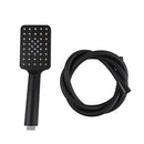 3 Modes Rainfall Handheld Shower Head With Pvc Water Hose Black