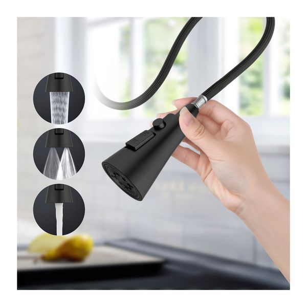 3 Modes Pull Out Sprayer Kitchen Sink Mixer Tap Faucet