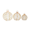 3 Pack Christmas Led Light Balls With 180 Warm Light 180 White Light