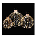 3 Pack Christmas Led Light Balls With 180 Warm Light 180 White Light