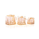 3 Pack Pre Lit Christmas Gift Box With 100 Light Bulbs