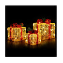 3 Pcs Christmas Lights Gift Box Set Set 48 Led Decorations