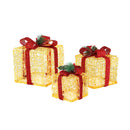 3 Pcs Christmas Lights Gift Box Set Set 48 Led Decorations