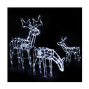3 Pcs Christmas Lights Reindeers 250 Led Decorations
