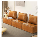 Pu Leather Sofa Couch Lounge Chair Home Furniture Brown