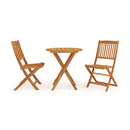 3 Piece Folding Garden Dining Set Solid Acacia Wood