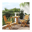 3 Piece Folding Garden Dining Set Solid Wood Acacia