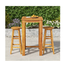 3 Piece Garden Bar Set Solid Wood Acacia