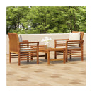 3 Piece Garden Lounge Set With Cushions Solid Wood Acacia