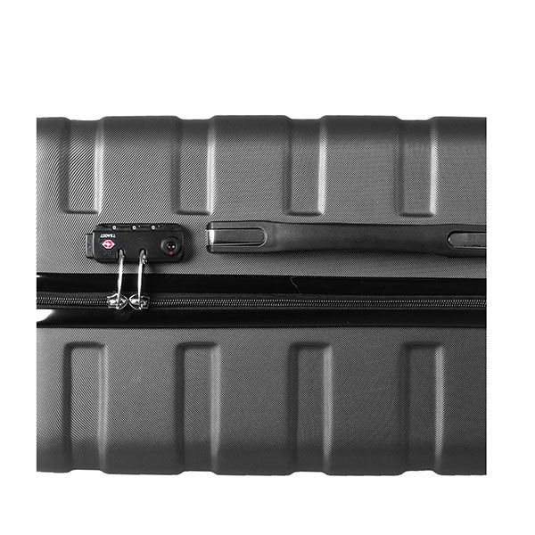 3 Pieces Luggage Sets Suitcase Black
