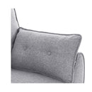 3 Seater Modular Linen Fabric Sofa Bed Couch Dark Grey