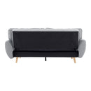 3 Seater Modular Linen Fabric Sofa Bed Couch Light Grey