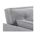3 Seater Modular Linen Fabric Sofa Bed Couch Light Grey