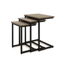 3 Set Nesting Coffee Table With Vintage Style For Living Room