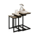 3 Set Nesting Coffee Table With Vintage Style For Living Room