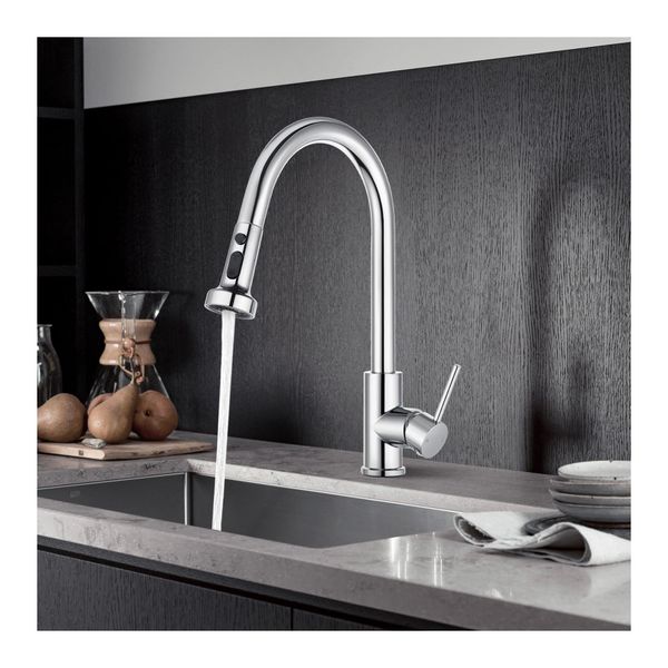 3 Spray Patterns Swivel Pull Out Kitchen Sink Laundry Mixer Tap