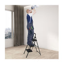 3 Step Ladder With Wide Anti Slip Pedal For Household Office Garden