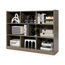 3 Tier Open Bookshelf Storage Cabinet With 8 Cubies