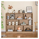 3 Tier Open Bookshelf Storage Cabinet With 8 Cubies