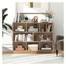 3 Tier Open Bookshelf Storage Cabinet With 8 Cubies