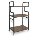 3 Tier Rolling Printer Stand With Storage Shelves For Shredder Scanner