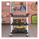 3 Tier Utility Cart With Lockable Wheels And Double Handles