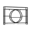 3 Tier Wall Mounted Wine Rack With Glass Holder Black