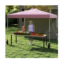 3 X 3 M Pop Up Canopy Tent With 1 Sidewall And Wheeled Bag