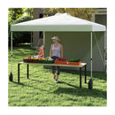 3 X 3 M Pop Up Canopy Tent With 1 Sidewall And Wheeled Bag