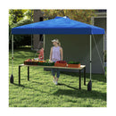 3 X 3 M Pop Up Canopy Tent With 1 Sidewall And Wheeled Bag
