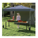 3 X 3 M Pop Up Canopy Tent With 1 Sidewall And Wheeled Bag