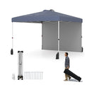3 X 3 M Pop Up Canopy Tent With 1 Sidewall And Wheeled Bag