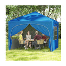 3 X 3M Pop Up Canopy Tent With 4 Removable Sidewall And Wheeled Bag