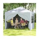 3 X 3M Pop Up Canopy Tent With 4 Removable Sidewall And Wheeled Bag