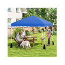 3 X 3 Pop Up Canopy Tent Foldable With Wheeled Bag And 4 Sandbags Blue