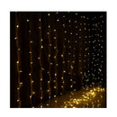 3X6M Christmas Lights Curtain Light Warm White 600 Led