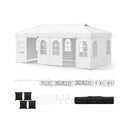 3 X 6 M Pop Up Canopy Tent With 6 Sidewalls For Parties White