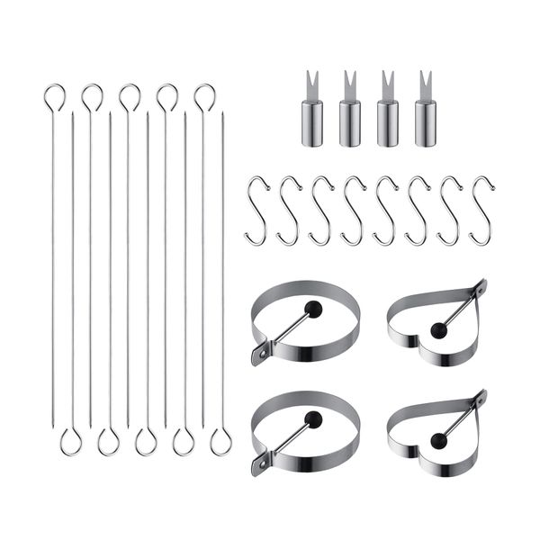 BBQ Tool Set Stainless Steel Utensil Grill Cook Clean Kit