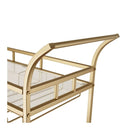 2 Tier Kitchen Bar Cart Trolley Serving Drink Coffee Liquor Tea