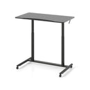C Shaped Sit Stand Desk With Adjustable Height And Metal Frame