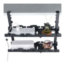 2 Layers Cable Management Under Desk Cord Basket Tray Shelf Extendable