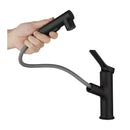 Alloy Pull Out 3 Water Modes Spout Bathroom Sink Faucet