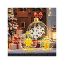3 Pieces Pre Lit Lantern Balls With Bright Led Lights