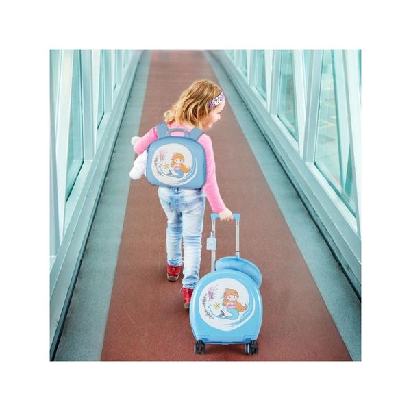4 Piece Kids Luggage Suitcase Set With Hardside Spinner