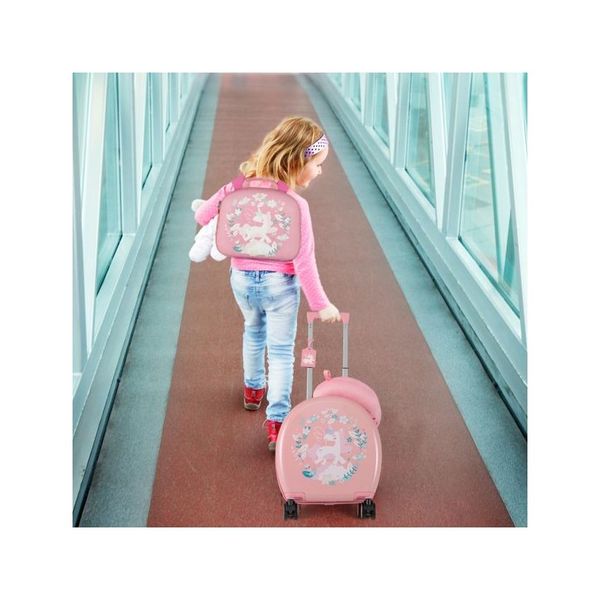 4 Piece Kids Luggage Suitcase Set With Hardside Spinner