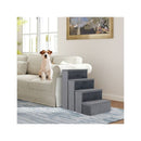 4 Step Nonslip Foldable Dog Ramp With Adjustable Steps