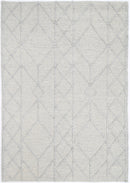 Sage Crest Grey Tribal Wool Rug